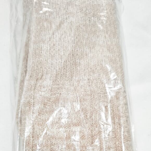 Pudus New oatmeal cable knit above knee sweater socks size 6-9 - Picture 8 of 12